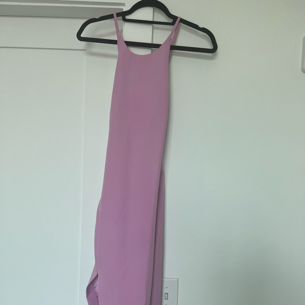 Bardot Pink Midi Sheath Dress with crossover back